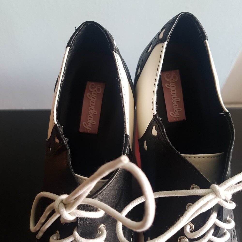 Sugarbaby Sugarthrillz Peggy Sue loafer Platform shoes US 8 - Picture 2 of 10